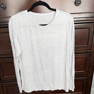 Pure Barre Gray Long Sleeve Tee